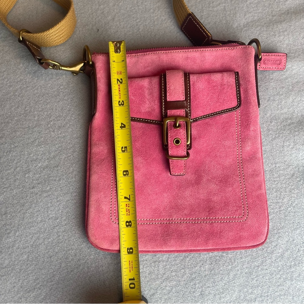 Coach Pink Suede Small Crossbody bag - Picture 15 of 16